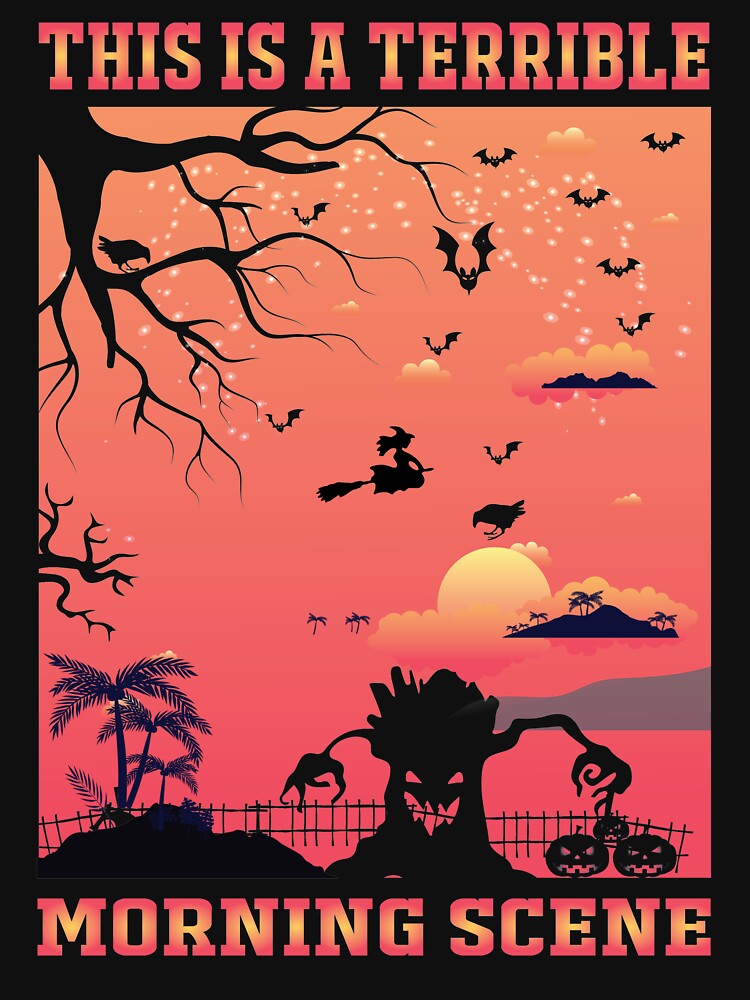 Morning Halloween t-shirt design by Designer-Squad