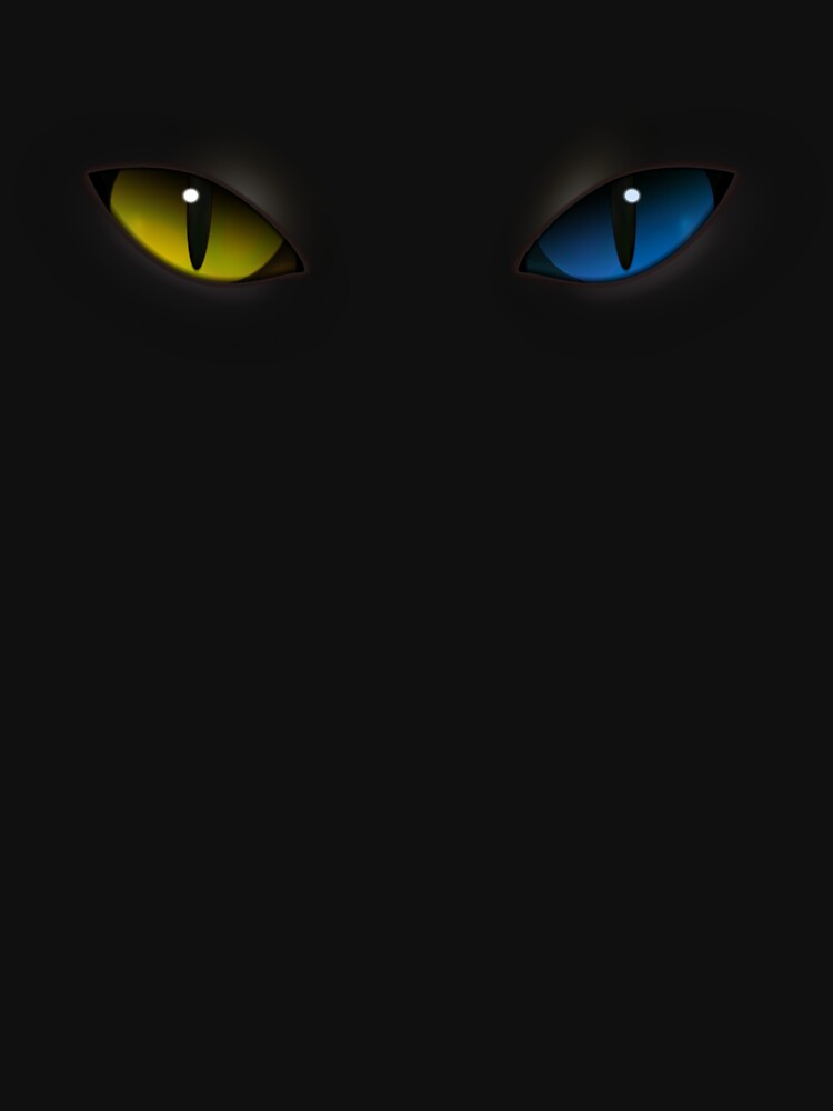 Scary Halloween Black Eyes Cat Costume T-Shirt by Get A Wear  Shop