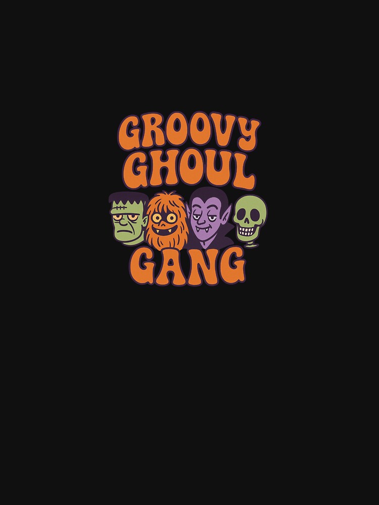 Groovy Ghoul Gang – Retro Funky Halloween Design by ORNIXA