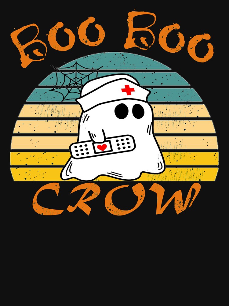 Boo Boo Crew Nurse Ghost Funny Halloween by Masaw