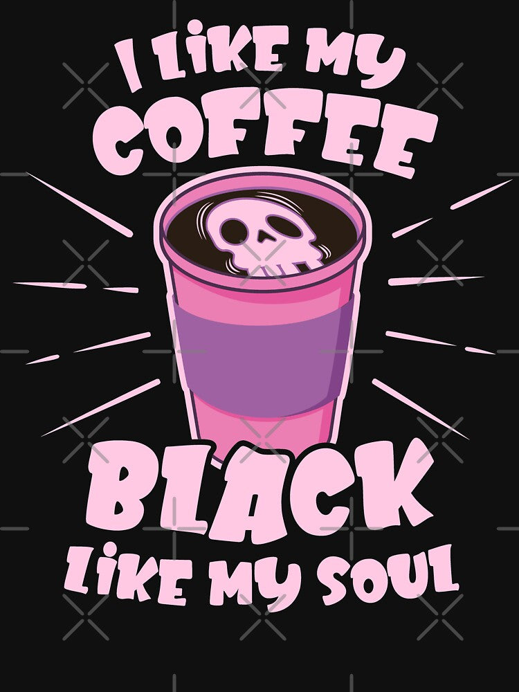 Black Like My Soul Pastel Goth Grunge Coffee by Huhnerdieb Apparel