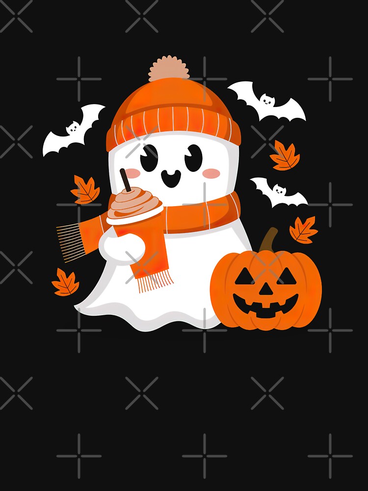 Cozy Ghost Autumn Vibes Halloween by Metin Ozer