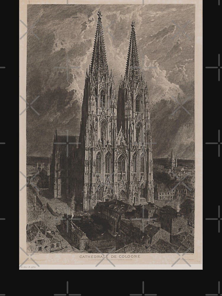 Dark Academia Gothic Cathedral Drawing by Kink Collective