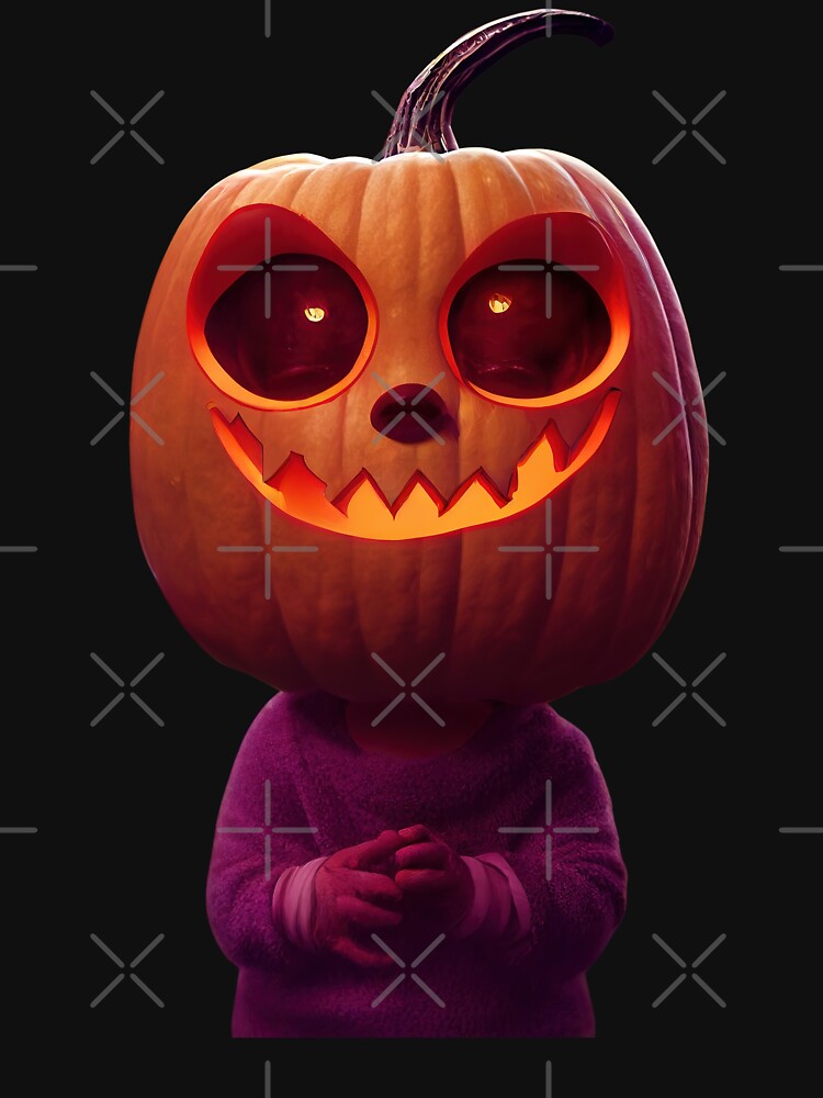 Halloween Pumpkin Conniving Face by Juliascutecornr