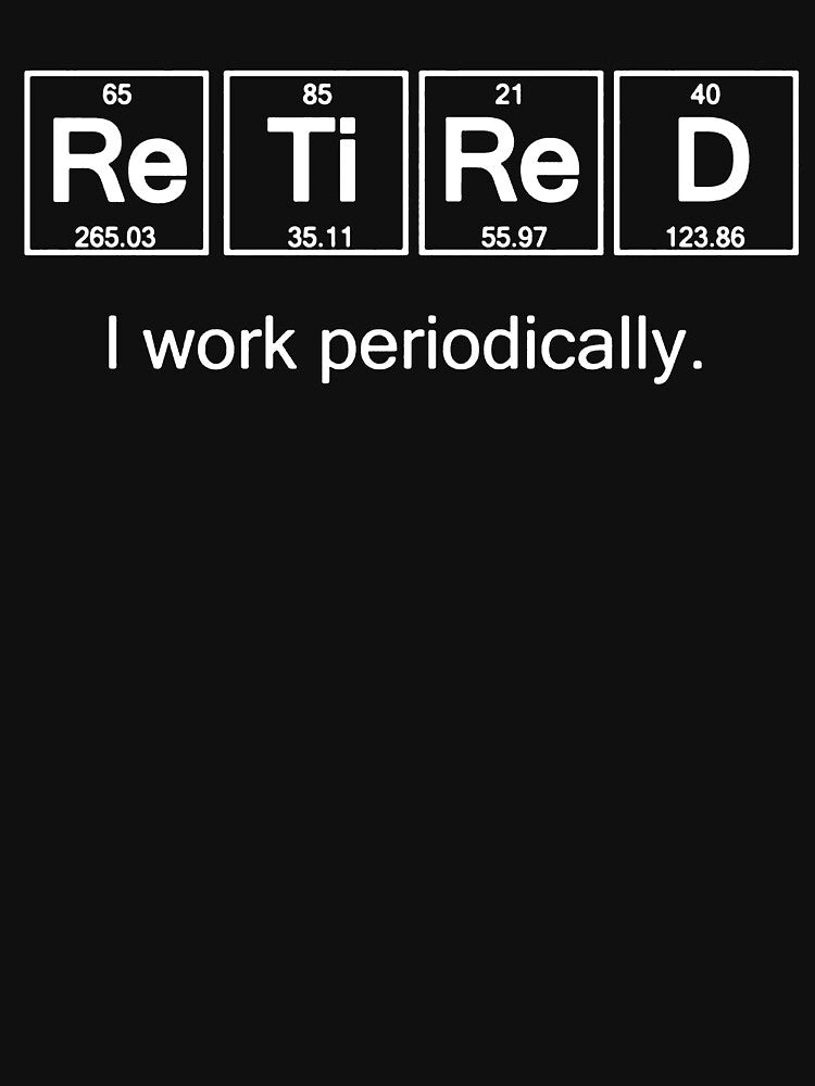 Retirement Gifts-Retired I Work Periodically Shirt Gift for Women Men by Anna0908