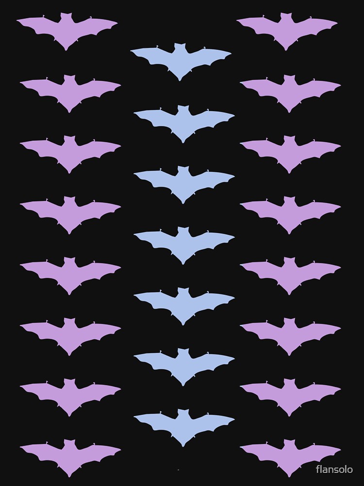 Pastel Bats in Blue & Lilac by flansolo