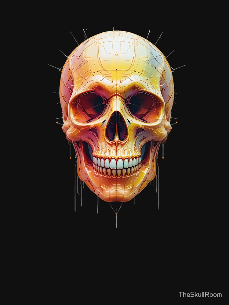Gold Metal Skull by TheSkullRoom