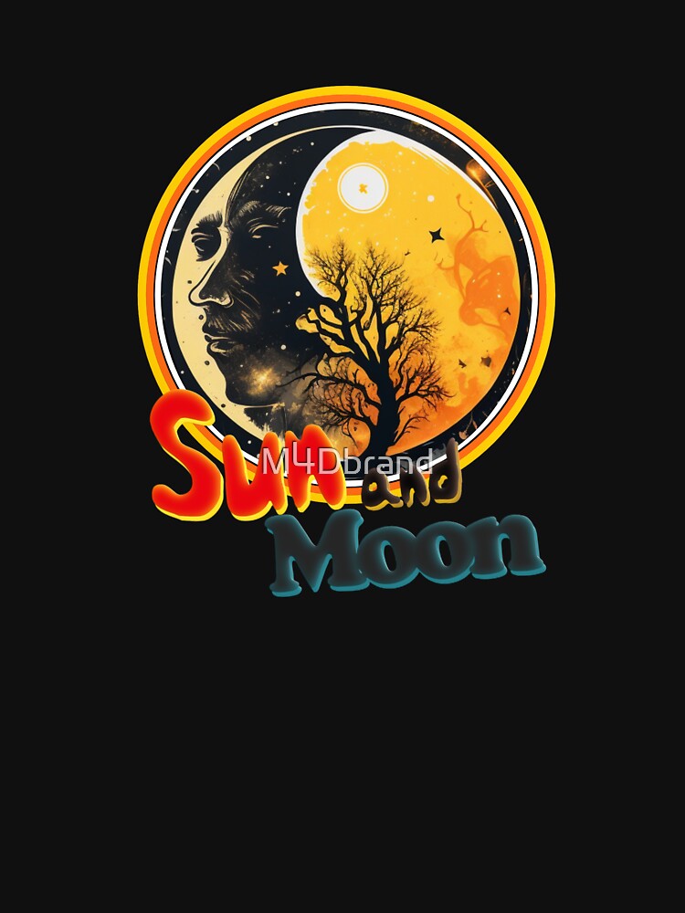 Sun and Moon Celestial Design | Vintage Astrology & Mystical Art by M4Dbrand