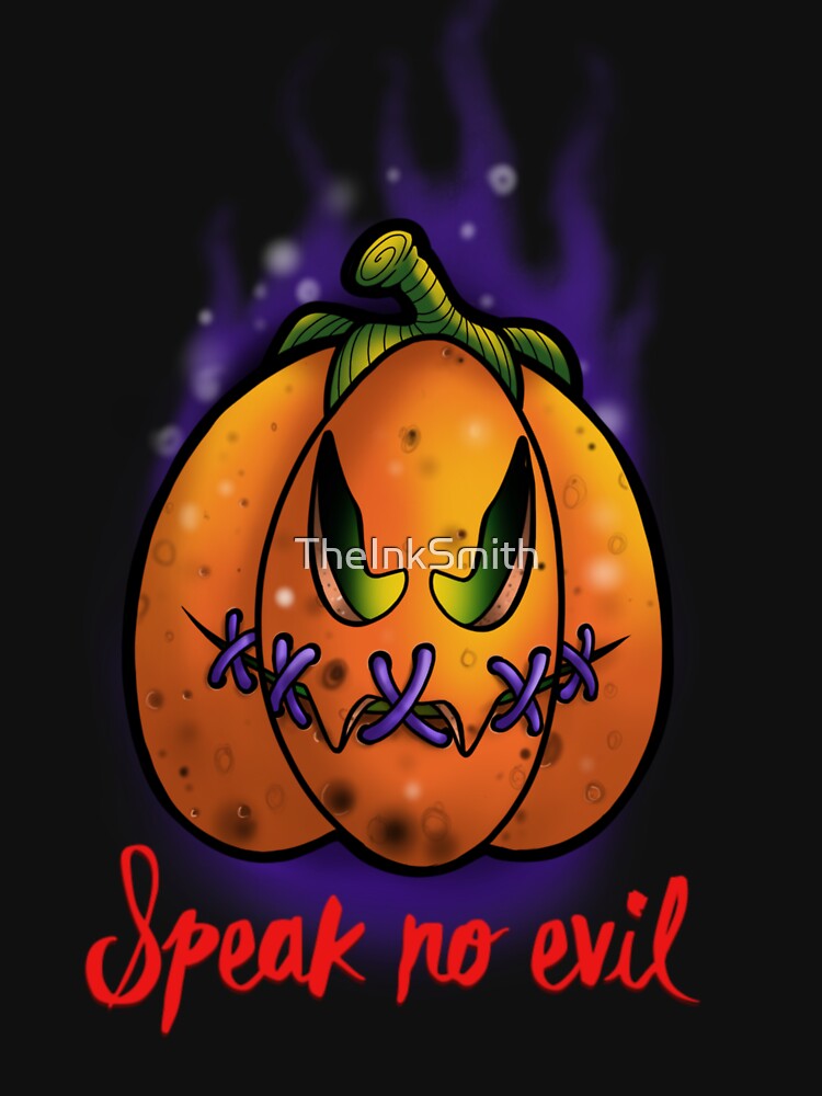 Speak no evil pumpkin by TheInkSmith