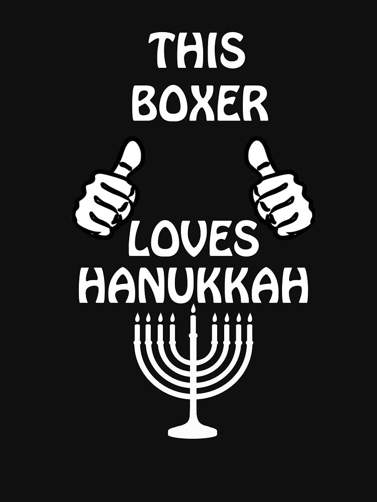 Boxer Hanukkah funnyshirt by drimel