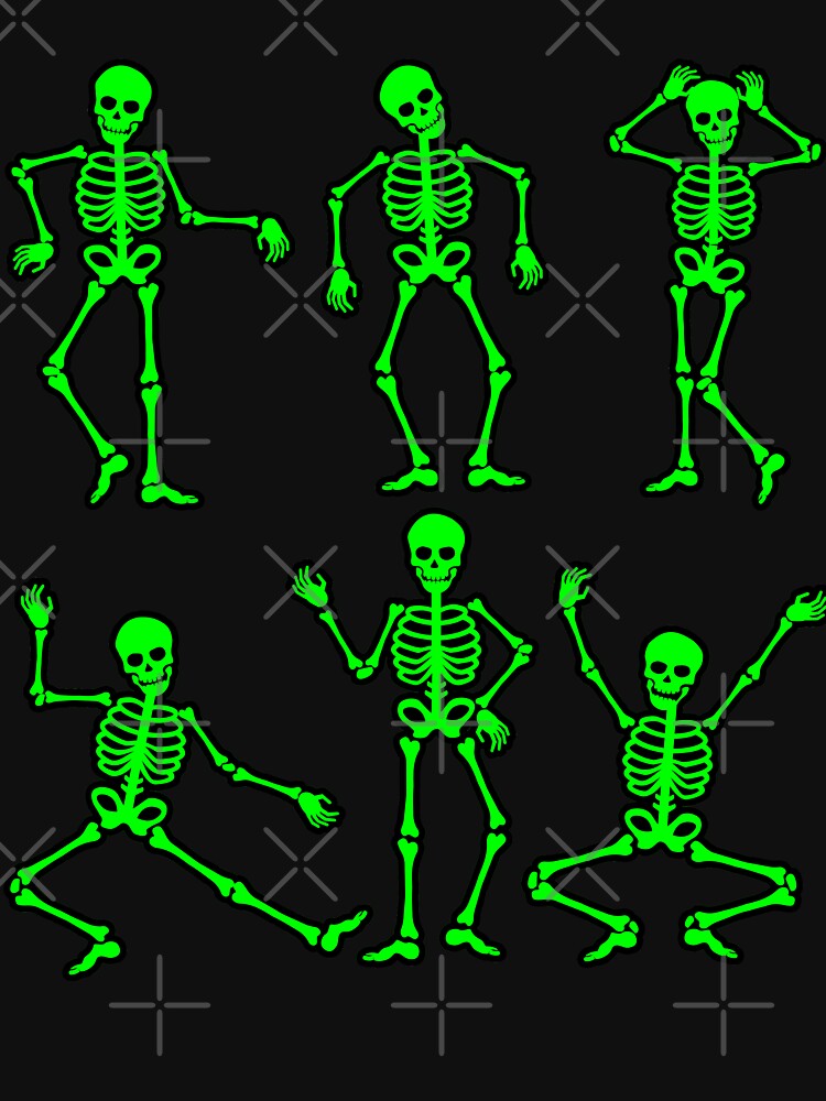 Dancing Skeletons Dance Challenge Girl Boys Kids Halloween by RikoAiba