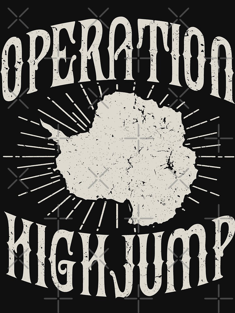 Operation High Jump Retro Vintage Distressed Antarctica Design by JakeRhodes