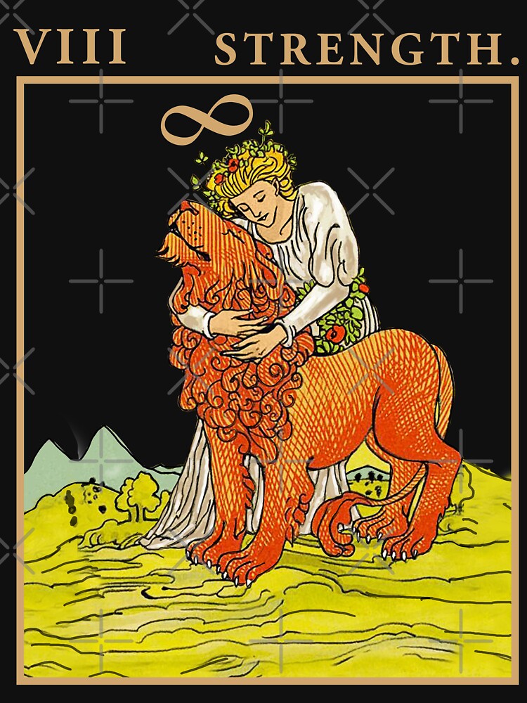 Tarot Strength t-shirts -Strength Tarot Card Shirt -Psychic readers and mediums by TeeARTHY