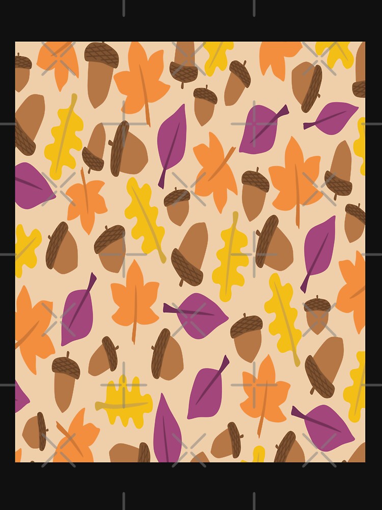 Fall Pattern Nature Acorn Leaf Leaves Floral by VikingRunes