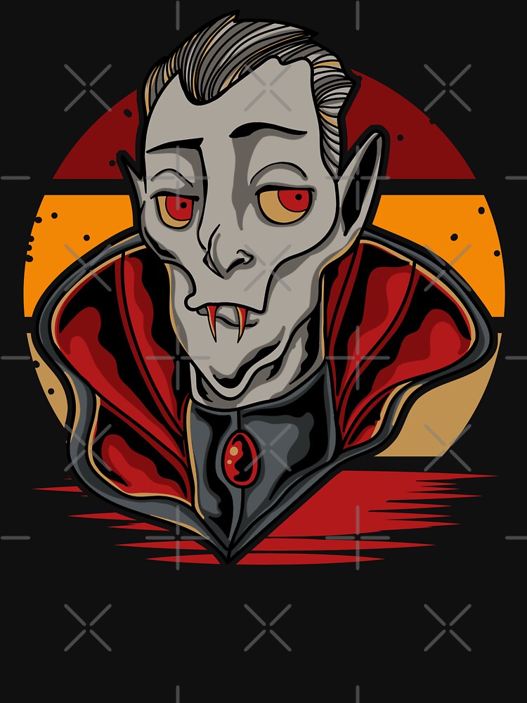 Halloween Retro Vampire Monster by BeansHotTees