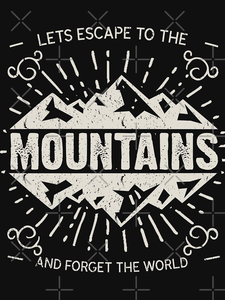 Mountain Escape Retro Vintage Distressed Design by JakeRhodes