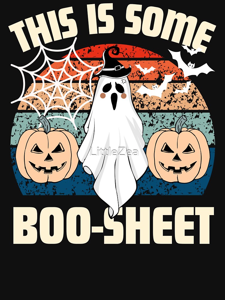 Funny Boys This is Some Boo Sheet Pumpkin Ghost Matching Halloween Costume by LittleZea