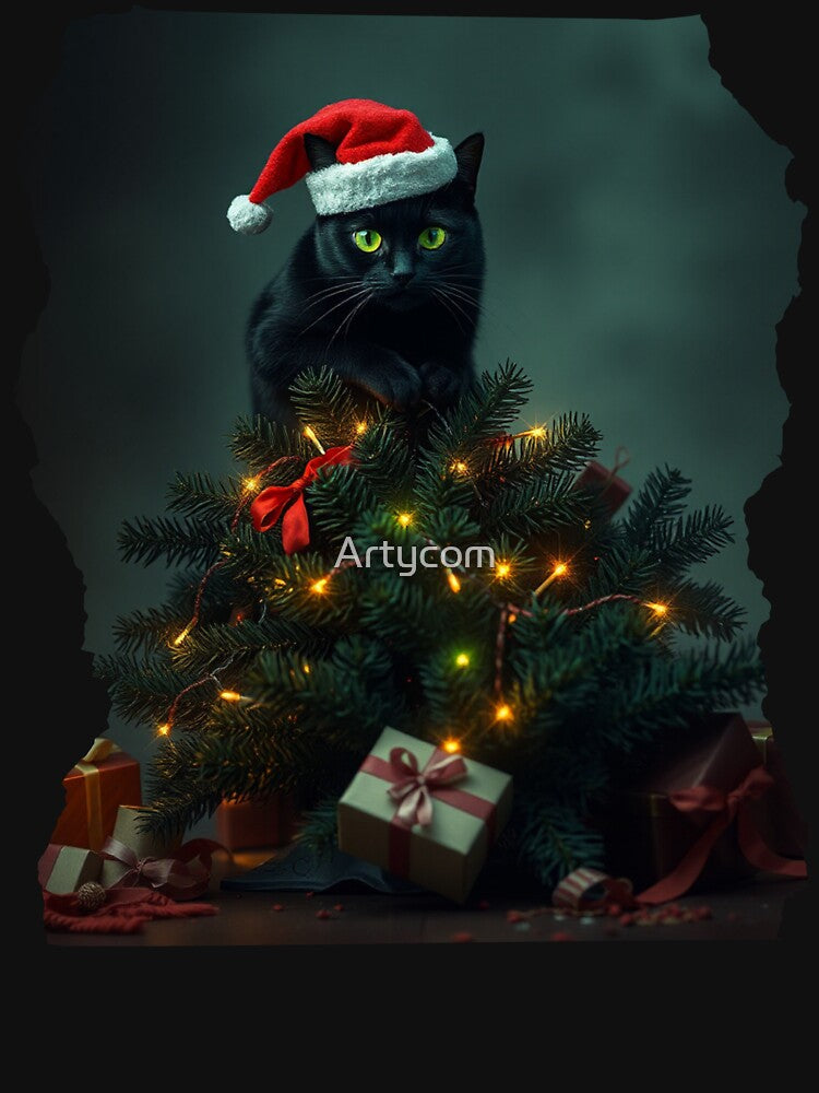 Cat astrophe Christmas – Dark Holiday Chaos Funny Design for Cat Lovers by Artycom