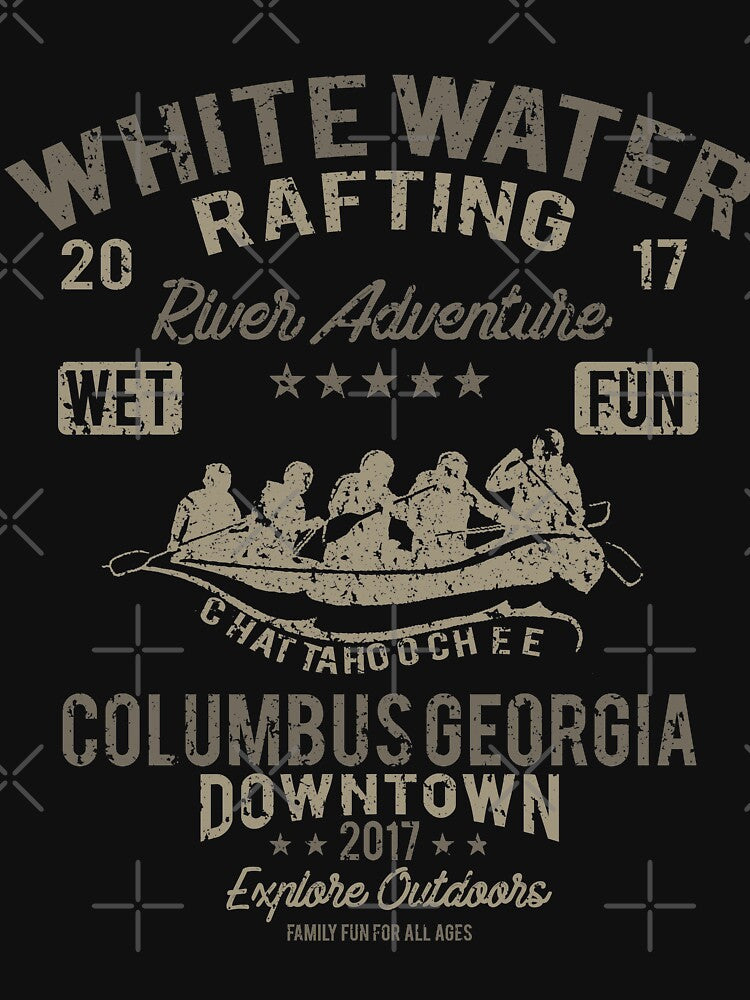 Columbus White Water Retro Vintage Distressed Design by JakeRhodes