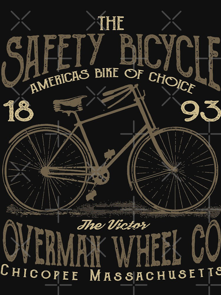 Safety Bicycle Retro Vintage Distressed Bike Design by JakeRhodes