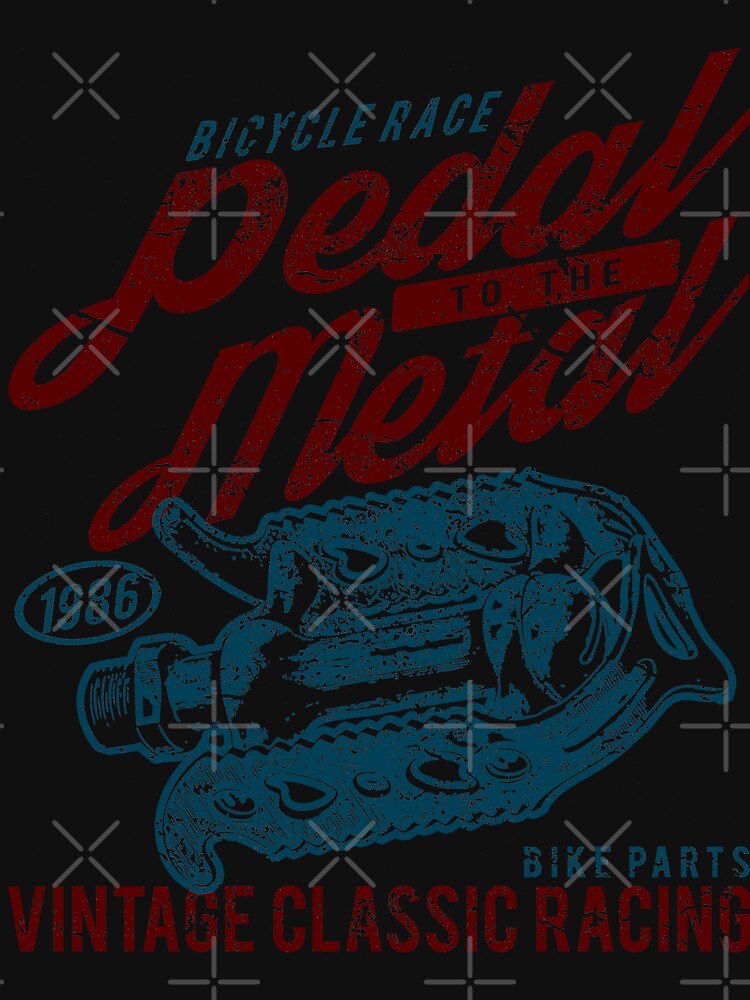 Bicycle Pedal Retro Vintage Distressed Racing Design by JakeRhodes