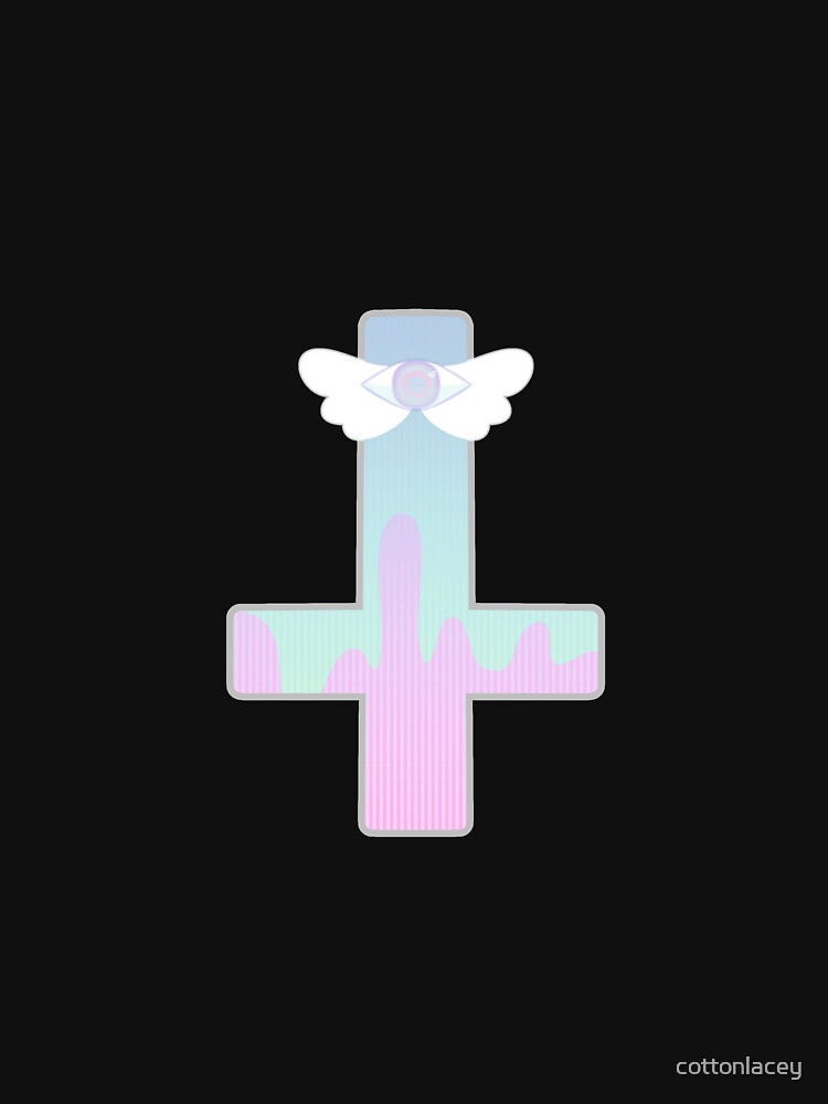 [v2] upside down pastel goth eye cross by cottonlacey