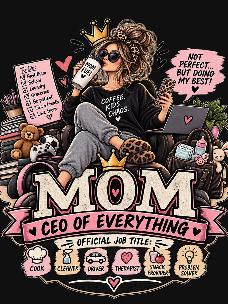 Mom CEO of Everything – Funny Mom Life Design by Lumvero