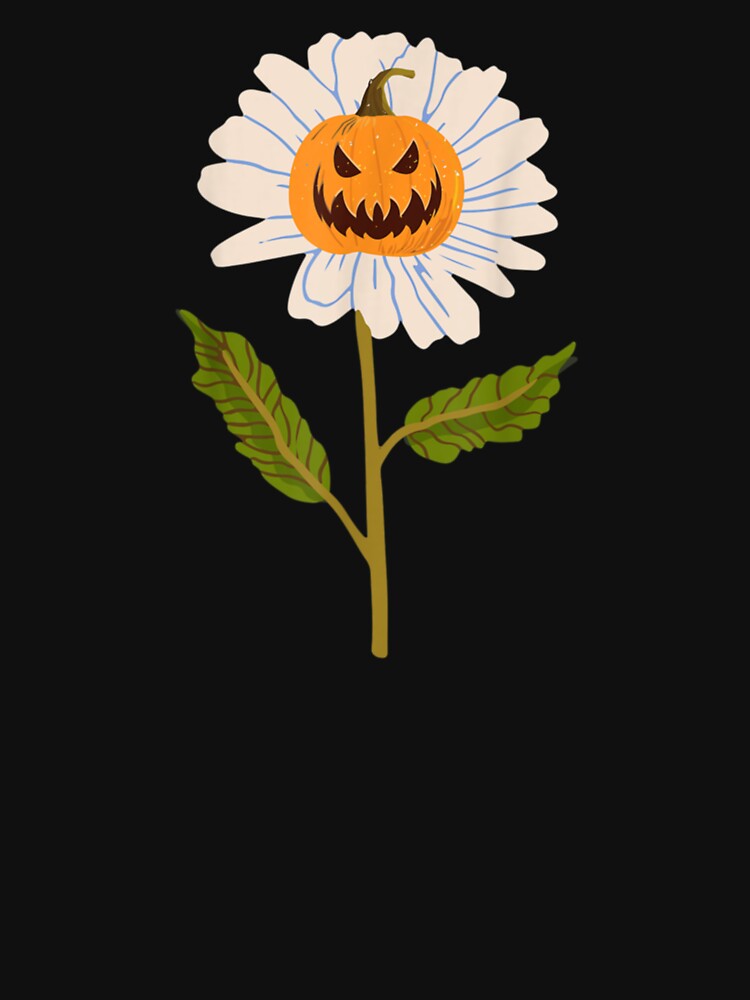 Jack O lantern Halloween Pumpkin Daisy Flower by banhequoc22