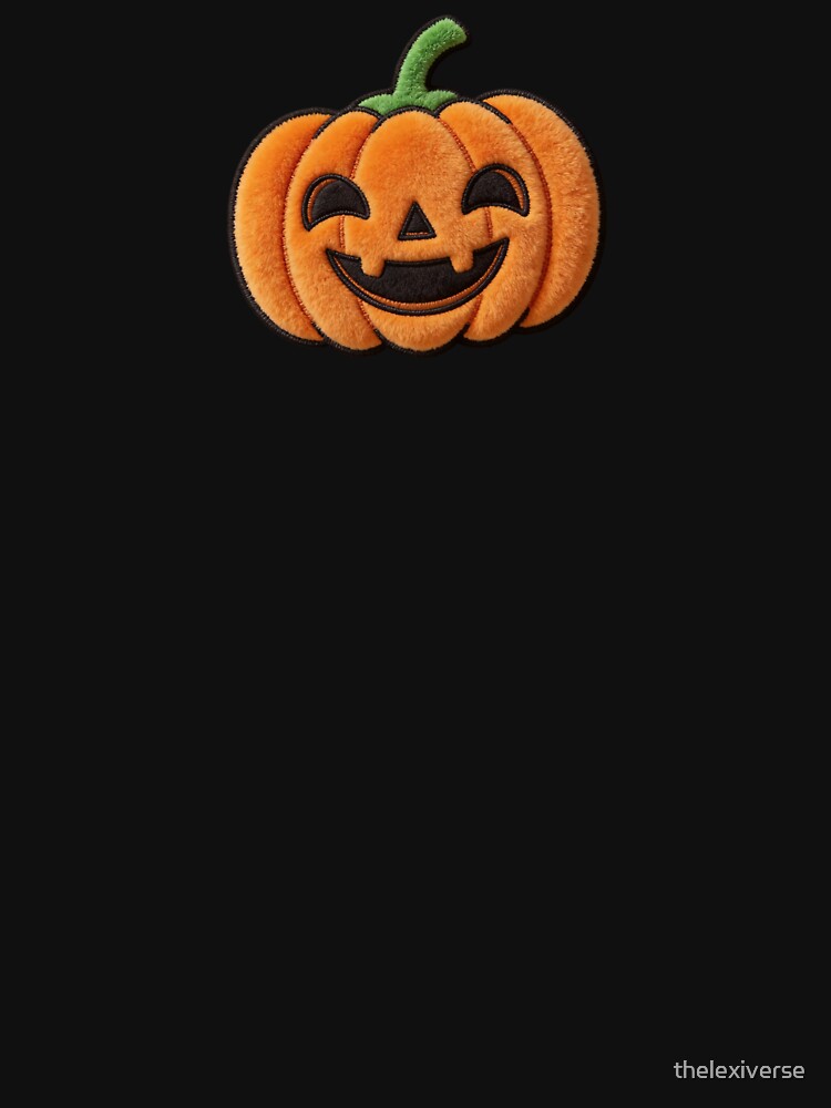 Kawaii Jack O Lantern - Spooky Cute Pumpkin Mascot Patch Style by thelexiverse