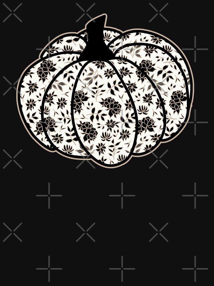 Elegant Ornamental Floral Pumpkin by GrimButterfly