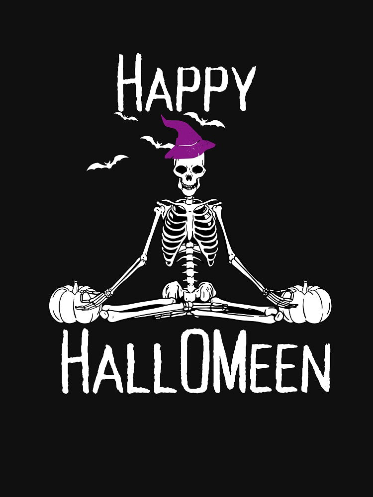 Happy Halloween Yoga Skeleton by JoeyGrace