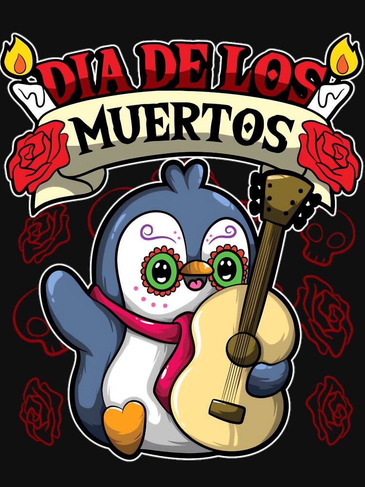 Dia De Los Muertos Animals Penguin by makuncspiy