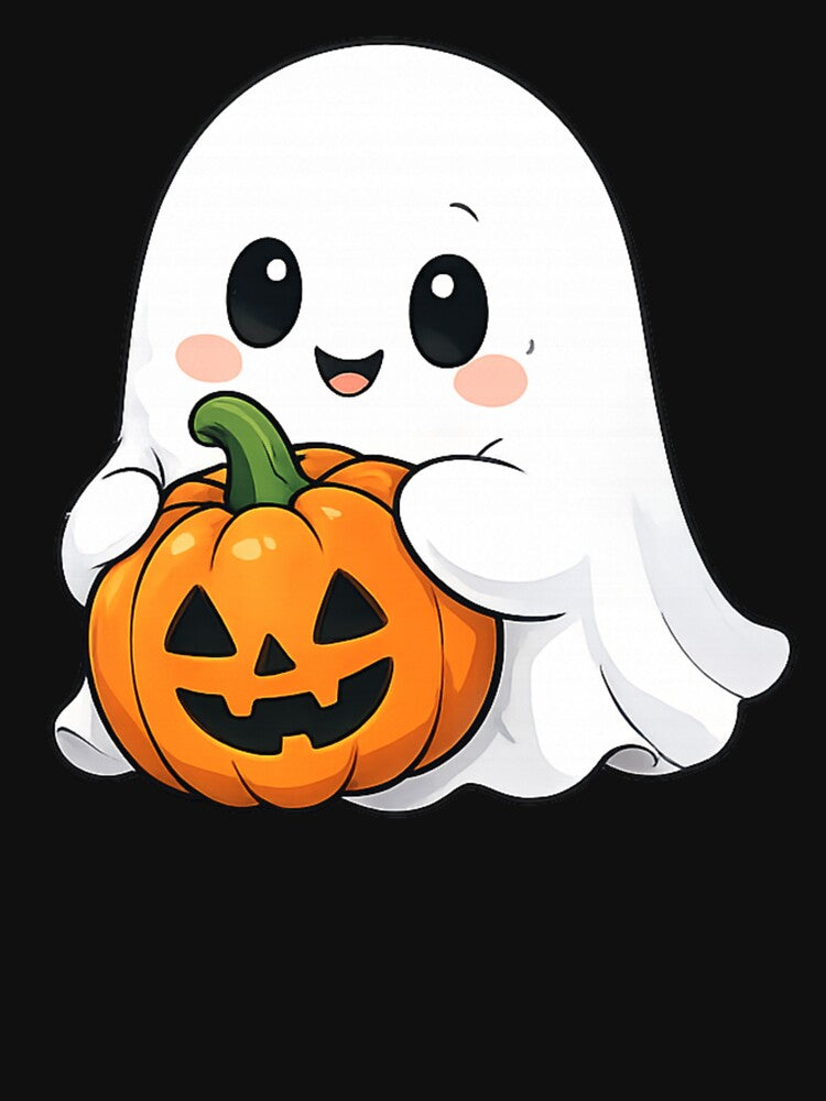 Cute Ghost Pumpkin Halloween Design by StyleBloomes