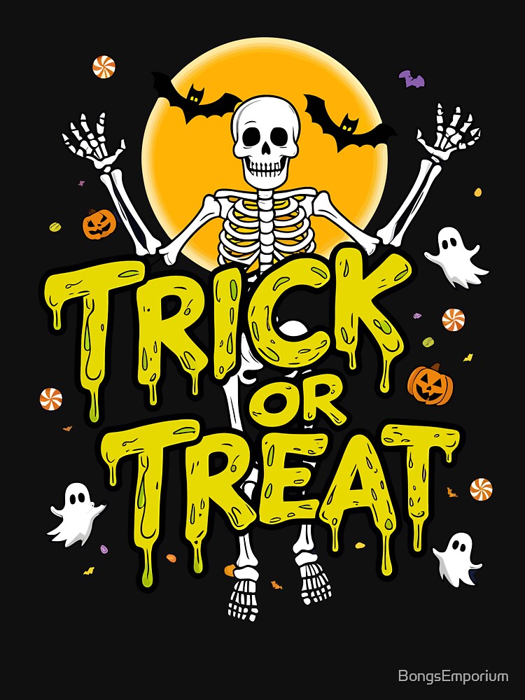 Dabbing Skeletons and Spooky Ghosts for Boys Girls Halloween by BongsEmporium