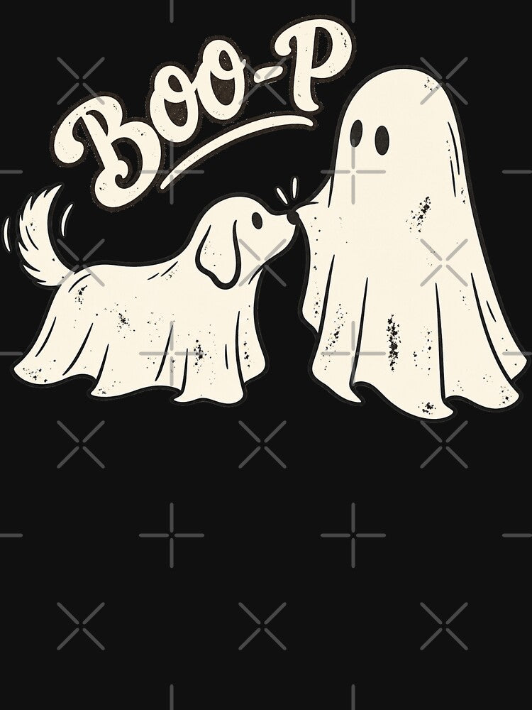 Boo-P Ghost Dog – Cute Vintage Halloween Boop Design by will freed18
