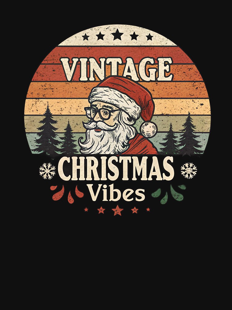 Vintage Christmas Vibes – Retro Santa Claus Holiday Design by A1MarketDesigne