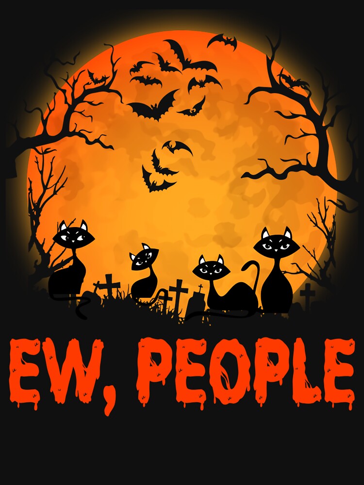 Ew People Halloween Black Cat by JonathanJeffrey