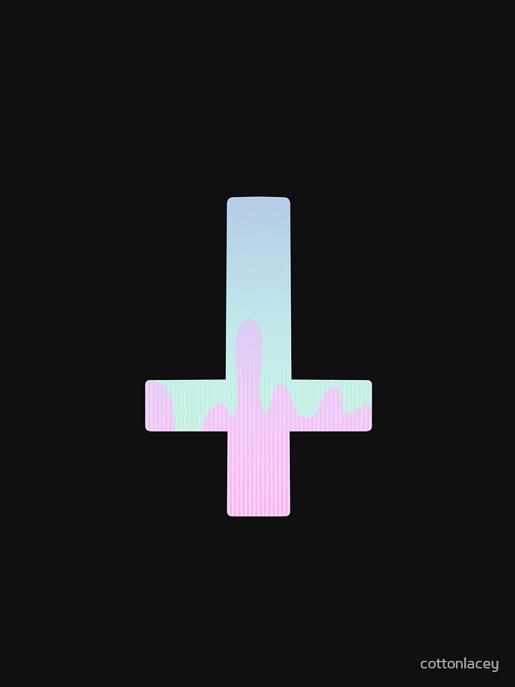 [v2] upside down pastel goth cross by cottonlacey