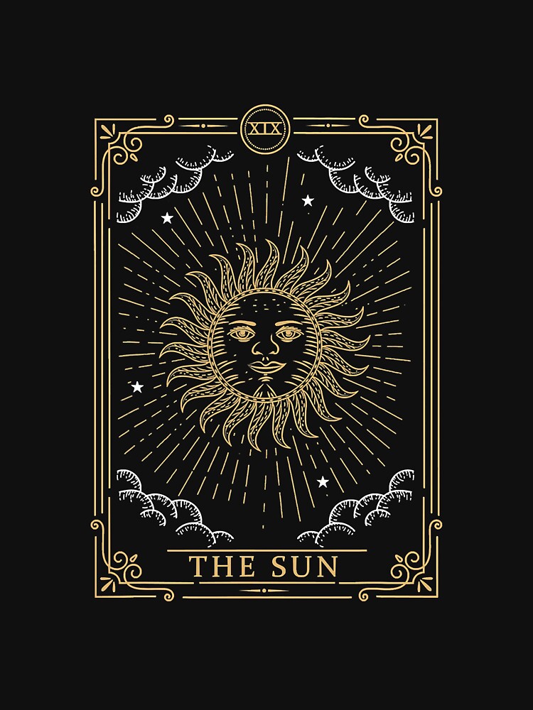 The Sun Vintage Tarot Card by YesterDayCheck
