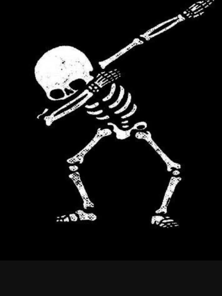 Dabbling Skeleton Fun Design by NivyasArtistry