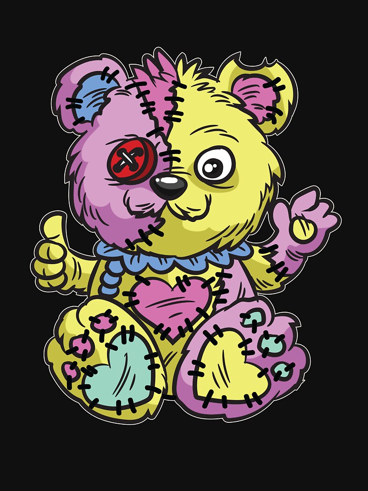 Pastel Goth Ripped Teddy by Moonpie90