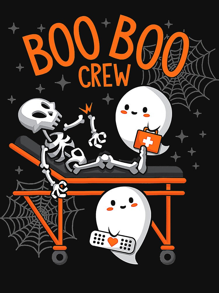 Boo Boo Crew Ghost Doctor Paramedic EMT Nurse Halloween by BinneyKassidy