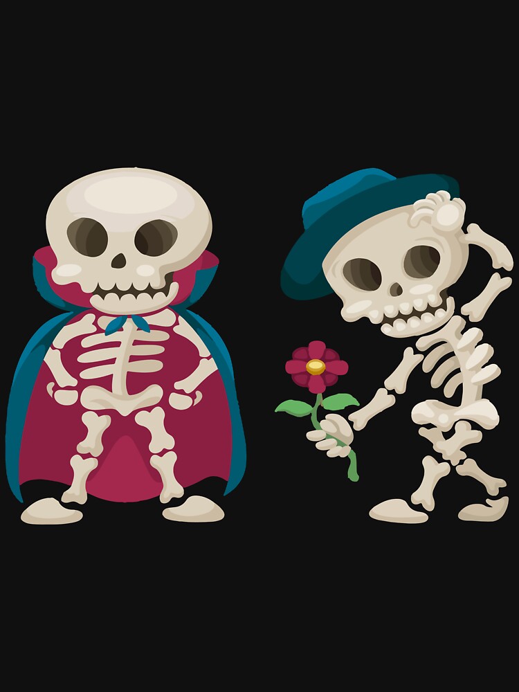 Skeleton for halloween with flower by Ach B