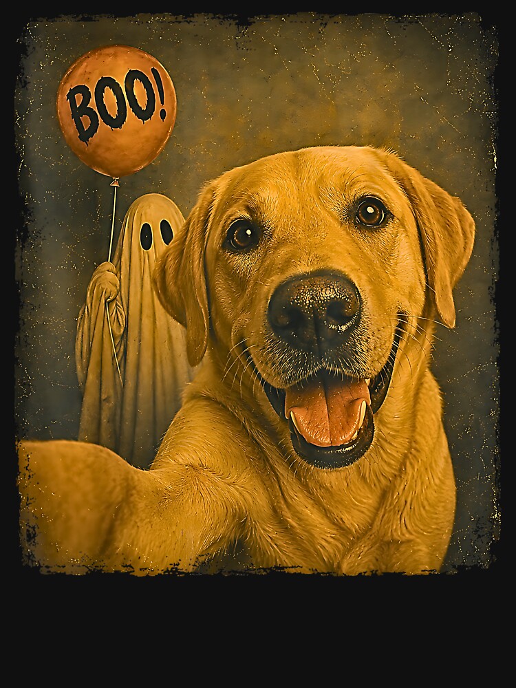 Funny Pug Ghost Boo Halloween Selfie Dog Meme by Rahamkshop