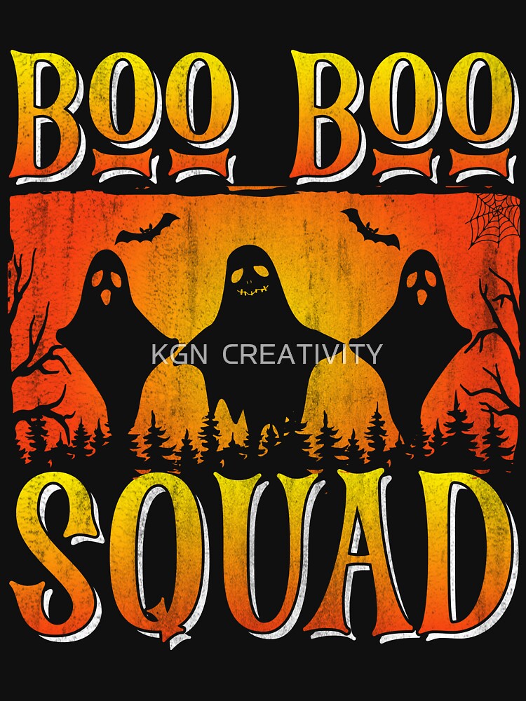 Boo Boo Squad Funny Halloween T-shirt by KGN  CREATIVITY