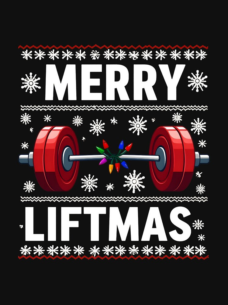 Merry Liftmas Funny Christmas Gym Workout Fitness by clothesy7