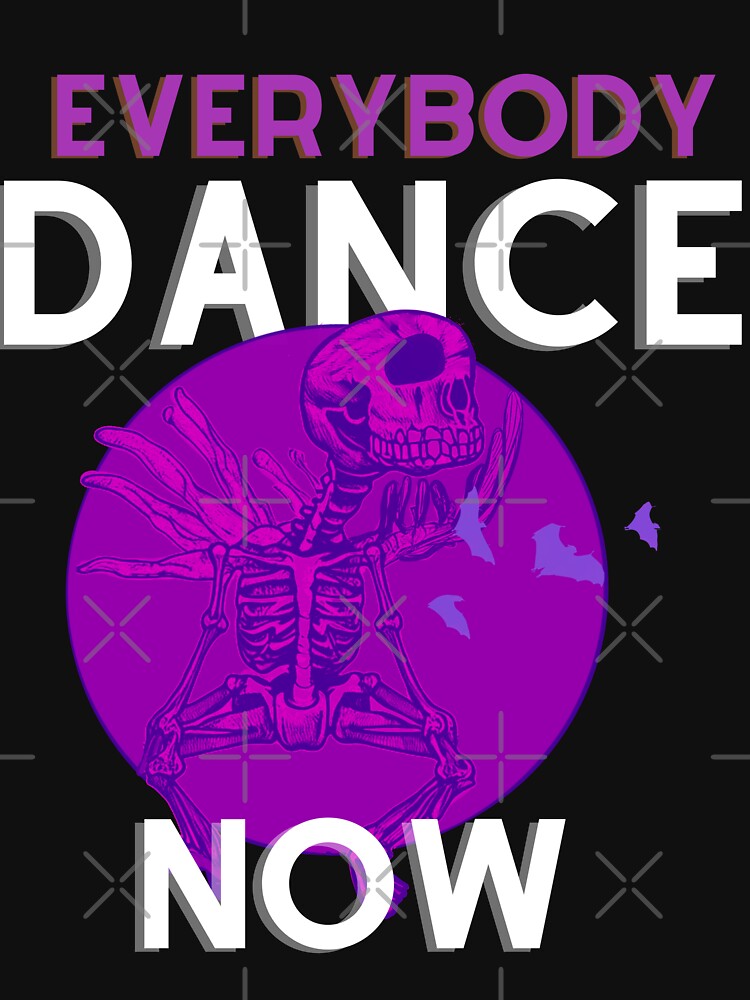 Rocker Skeleton, Everybody Dance Now Lilla by joanaoberg