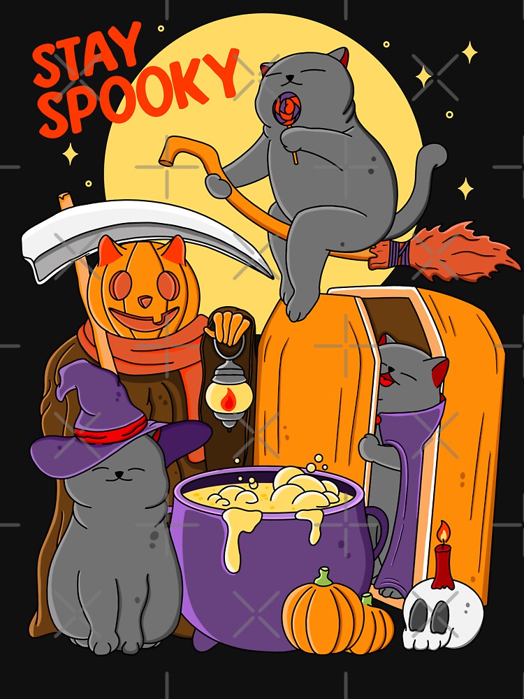 Halloween Spooky Cat by Kimprut