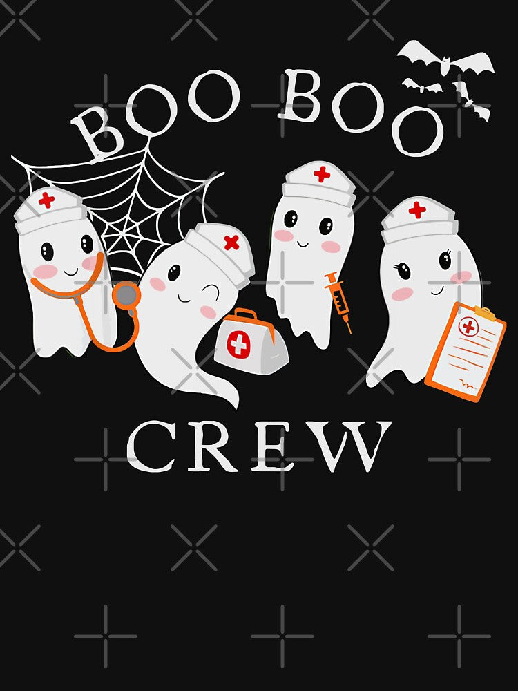 BOO BOO Crew Cute Ghost Nurses Halloween Design by Tonya51