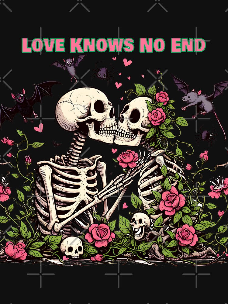 Skeleton love knows no end, and Captures Love Beyond Time by Starwebd
